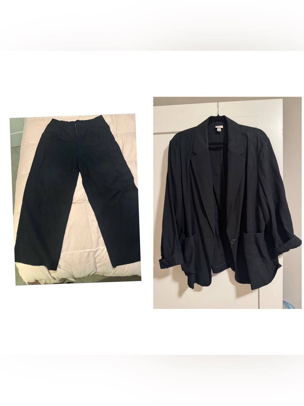 a new day Black Wide Leg Pants and matching suit jacket